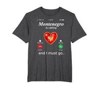 Il Montenegro Sta chiamando e io Devo Andare Tshirt Monteneg Maglietta, Uomo Taglie Grandi, Grigio Scuro, 6X Tall