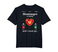 Il Montenegro Sta chiamando e io Devo Andare Tshirt Monteneg Maglietta, Uomo Taglie Grandi, Nero, 4X Tall