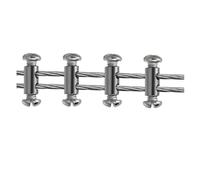 Il morsetto di arresto for imbracatura in fune metallica è adatto for la riparazione di cavi in acciaio da 1,5-2,5 mm, compresi quelli di acceleratore, freno e componenti di motociclette/ATV.(10pcs)