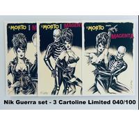 IL MORTO set 3 cartoline Meets Magenta Nik Guerra Limited 040/100