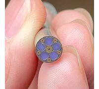 il mosaico dei rivetti, Rivetti a mosaico con riempimento in resina 6 mm x 60 mm in ottone multicolore for manico di coltello(Purple)