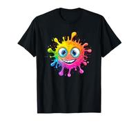 Il mostro arcobaleno Splash Happy Face Maglietta