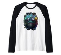 Il Mostro colorato Unico e Fantastico Maglia con Maniche Raglan