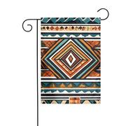 Il motivo geometrico etnico YYHWHJDE Le dimensioni precise di questa bandiera da giardino sono 30,5 x 45,7 cm, che è un rapporto dorato accuratamente progettato. Si adatta perfettamente alla