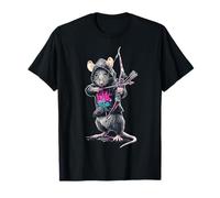Il mouse tiene arco e freccia testo disegno animale arte mouse Maglietta