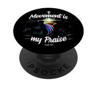 Il movimento è la mia ragazza ballerina di culto cristiano di lode PopSockets PopGrip Adesivo