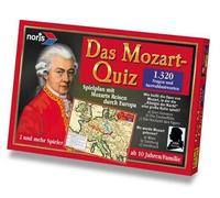 Il Mozart Quiz - un gioco che diverte e da cui si può anche imparare molto. Per 2 - 6 giocatori. Per bambini dai 10 anni in su.