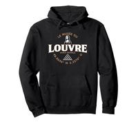 Il Museo del Louvre Gioconda e Piramide Coordinate Francese Felpa con Cappuccio