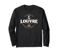 Il Museo del Louvre Gioconda e Piramide Coordinate Francese Maglia a Manica