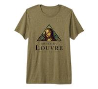 Il Museo del Louvre Parigi Francia Monna Lisa all'Interno Piramide Maglietta Premium