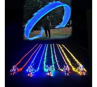 Il nastro del drago, Luci a nastro drago rotanti multicolori da 8-10 m for la danza quadrata e il fitness sportivo(Blue,10 m (33 ft))