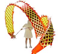 Il nastro del drago, Nastro con motivo drago Danza del Lancio di giochi genitore-figlio all'aperto multicolore 6-10 m(Red,10 m)