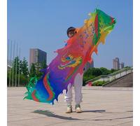 Il nastro del drago, Nastro streamer Dragon Dance Fitness Poi for dimensioni multiple multicolori(Colorful,5M)