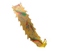 Il nastro del drago, Nastro streamer Dragon Dance Fitness Poi for dimensioni multiple multicolori(Yellow,5M)