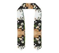 Il nastro per mantello da laurea è leggero e ha un buon drappeggio, perfetto da regalare ad amici e familiari. Panda di padre e figlio, appiattito, taglia unica