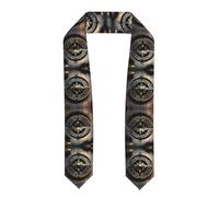 Il nastro per mantello da laurea è leggero e ha un buon drappeggio, perfetto da regalare ad amici e familiari. Design magico bussola con rune norrene