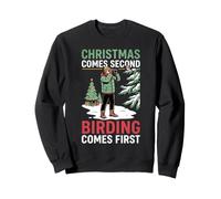 Il Natale Arriva Il Secondo Birdwatcher Arriva Il Primo birdwatcher Felpa