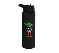 Il Natale degli elfi pazzi Stainless Steel Insulated Water Bottle