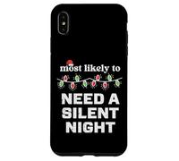 Il Natale è più probabile che abbia bisogno di una notte silenziosa Partita di Natale Custodia per iPhone XS Max