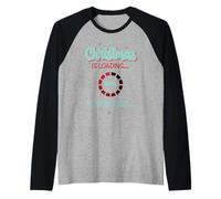 Il Natale sta caricando per favore aspetta Maglia con Maniche Raglan