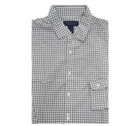 Il Negozio Uomo Grigio Gingham Slim Fit Con Bottone L/Hunter Grigio.
