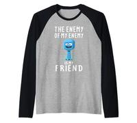 Il nemico del mio nemico è il mio amico batteriofago divertente Maglia con Maniche Raglan