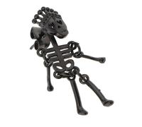Il nero del costume del partito del perno dell'orecchino della testa del cranio
