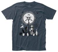 Il Nightmare Before Natale Cimitero Jack Sally Tim Burton T Shirt NBC06