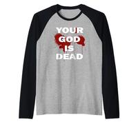 Il Nine Tuo inch Dio Nails È eresia Morto Ateo Metal Dogma Maglia con Maniche Raglan