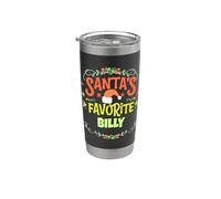 Il nome Billy di Natale preferito di Babbo Natale personalizzato Bicchiere termico in acciaio inox doppia parete