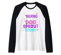 Il Nome del Cane germoglio Parla Solo con Il Mio germoglio di Cane Maglia con Maniche Raglan