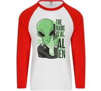 Il Nome È Al Alieno Divertente Film Parodia Uomo L/S Baseball T-Shirt