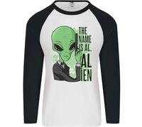 Il Nome È Al Alieno Divertente Film Parodia Uomo L/S Baseball T-Shirt