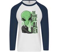Il Nome È Al Alieno Divertente Film Parodia Uomo L/S Baseball T-Shirt