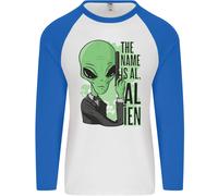 Il Nome È Al Alieno Divertente Film Parodia Uomo L/S Baseball T-Shirt