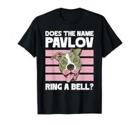 Il Nome Pavlov Suona Una Campana? Design del Cane Maglietta