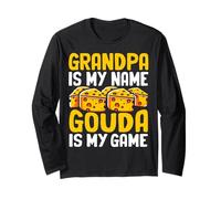 Il Nonno è Il Mio Nome Gouda è Il Mio Formaggio di Gioco Maglia a Manica