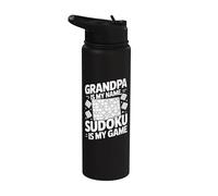 Il nonno è il mio nome Sudoku è il mio gioco Stainless Steel Insulated Water Bottle