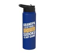 Il nonno è il mio nome Sudoku è il mio gioco Stainless Steel Insulated Water Bottle