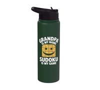 Il nonno è il mio nome Sudoku è il mio gioco Stainless Steel Insulated Water Bottle