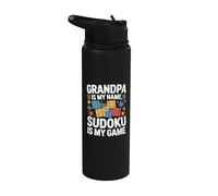 Il nonno è il mio nome Sudoku è il mio gioco Stainless Steel Insulated Water Bottle