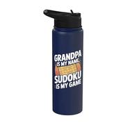 Il nonno è il mio nome Sudoku è il mio gioco Stainless Steel Insulated Water Bottle