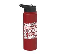 Il nonno è il mio nome Sudoku è il mio gioco Stainless Steel Insulated Water Bottle