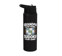 Il nonno è il mio nome Sudoku è il mio gioco Stainless Steel Insulated Water Bottle
