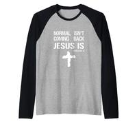 Il Normale Non Torna, ma Gesù Sì Apocalisse 14 Maglia con Maniche Raglan