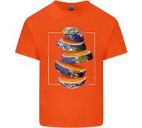 Il Nostro Arancione Planet Terra Uno Vetro Solo T-Shirt Ragazzi Ragazze