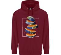 Il Nostro Arancione Planet Terra Uno Vetro Solo Uomo Felpa