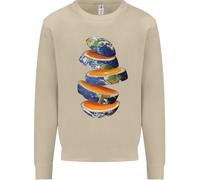 Il Nostro Arancione Planet Terra Uomo Felpa Maglione