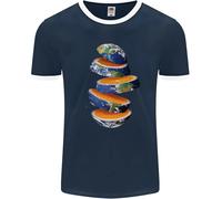 Il Nostro Arancione Planet Terra Uomo Ringer Fotl