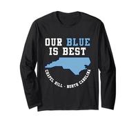 Il Nostro Blu è Il Migliore Chapel Hill North Carolina Maglia a Manica